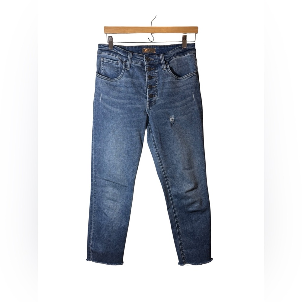 KUT FROM THE KLOTH | high rise Rachael fab ab mom Jean denim blue jeans 6 - Picture 1 of 4
